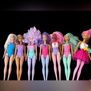 Barbie dreamtopia fairytopia fairy doll lot 7 dolls